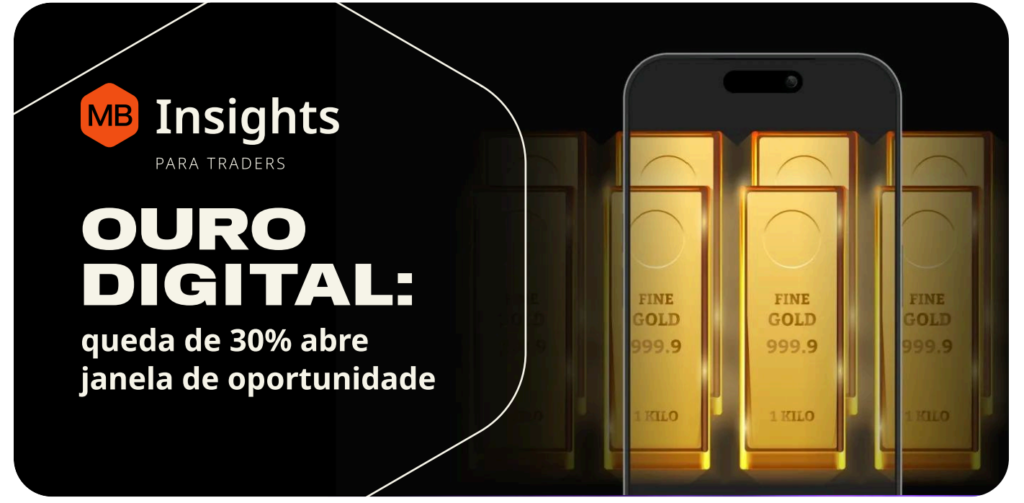Ouro Digital: queda de 30% abre janela de oportunidade